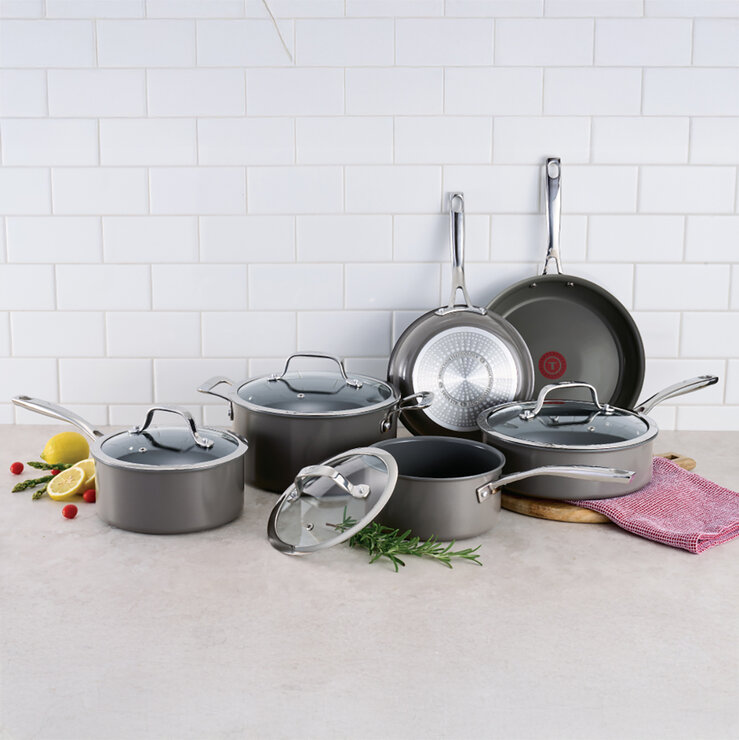 T-FAL Batería de Cocina de Cerámica 10 piezas — Imagen 1 de 4