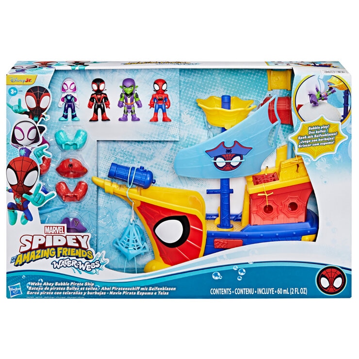 Spidey & Friends Barco Pirata con Telarañas y Burbujas — Imagen 4 de 4