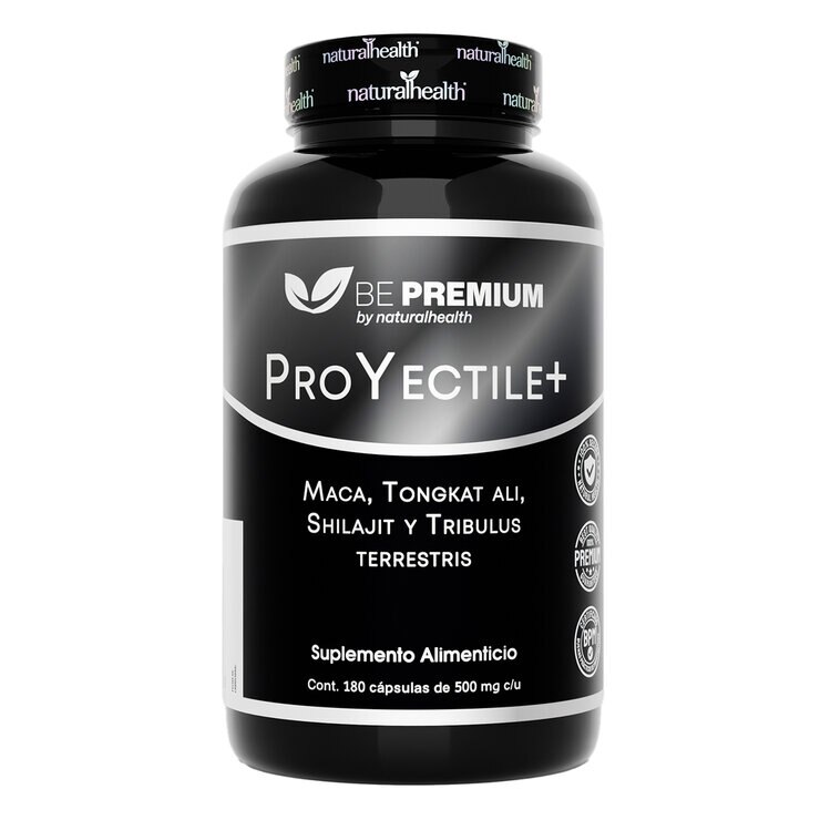Proyectile Maca, Tongkat Ali, Shilajil y Tribulus Terrestris 180 Cápsulas — Imagen 1 de 4