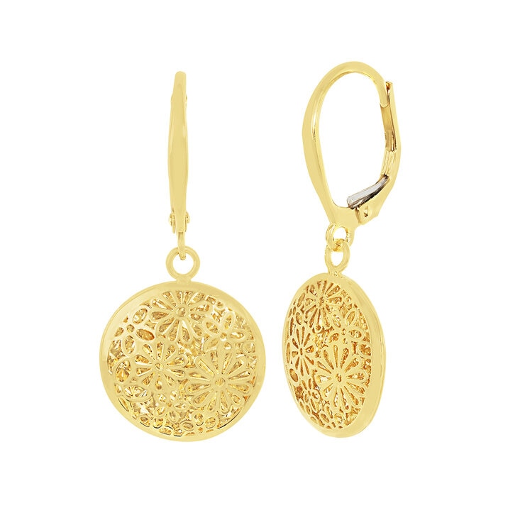 Aretes, Oro Amarillo de 14K — Imagen 1 de 4