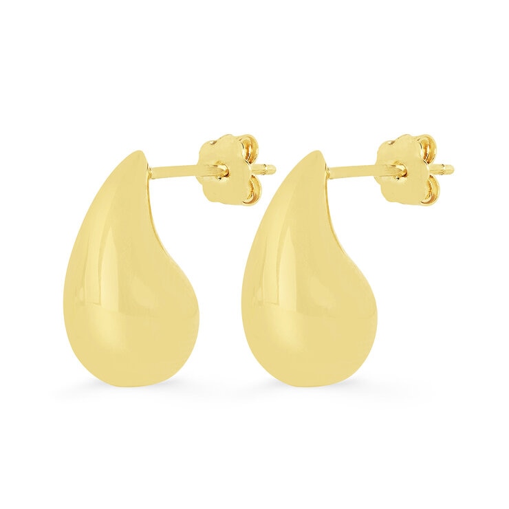 Aretes, Oro Amarillo de 14K — Imagen 4 de 4