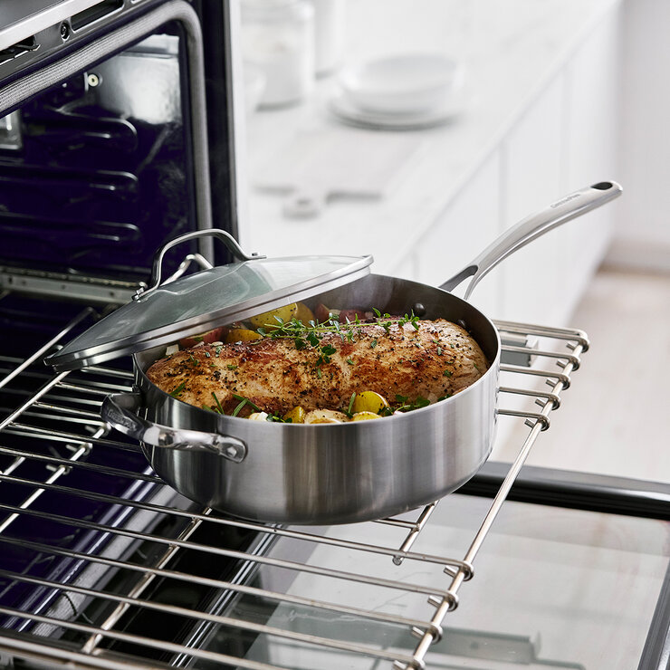 GreenPan Sartén con Tapa de Acero Inoxidable de 4.73 L — Imagen 2 de 4