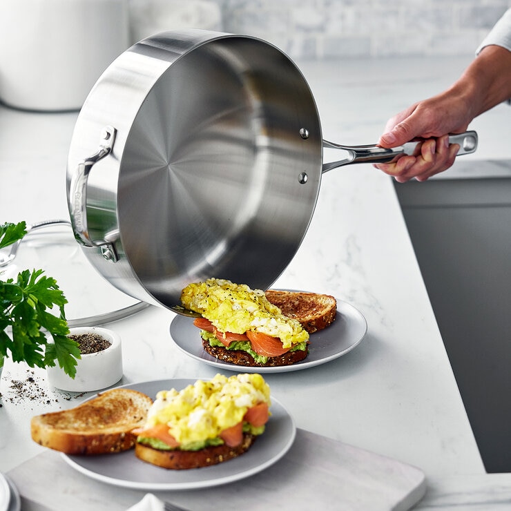 GreenPan Sartén con Tapa de Acero Inoxidable de 4.73 L — Imagen 3 de 4