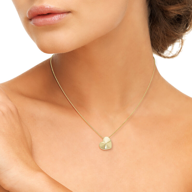 Collar de Oro de Corazón de 14k — Imagen 3 de 4