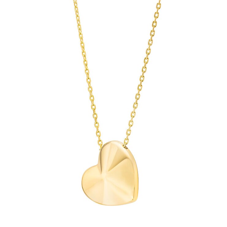 Collar de Oro de Corazón de 14k — Imagen 2 de 4