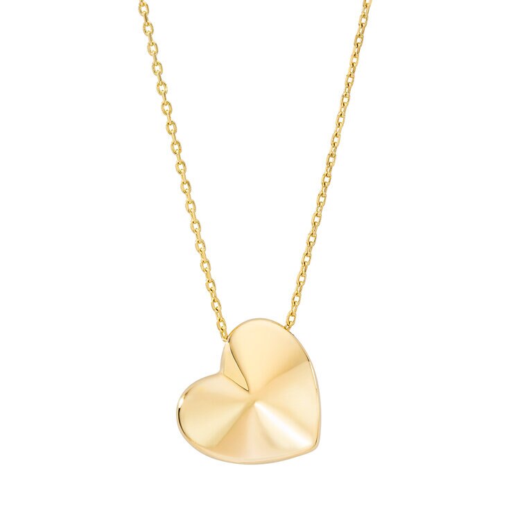 Collar de Oro de Corazón de 14k — Imagen 1 de 4