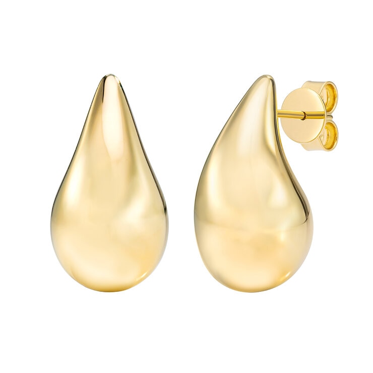 Aretes, Oro Amarillo de 14K — Imagen 4 de 4
