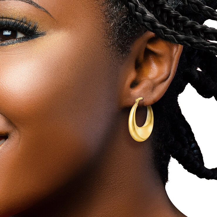 Aretes, Oro Amarillo de 14K — Imagen 4 de 4