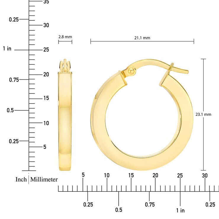 Aretes, Oro Amarillo de 14K — Imagen 2 de 4