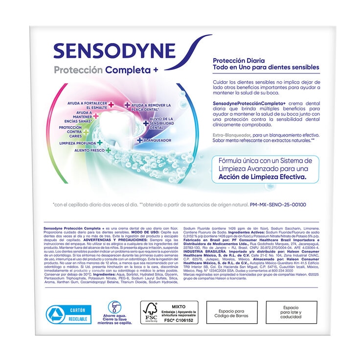 Sensodyne Protección Completa, 5 pzas de 180 g — Imagen 2 de 4
