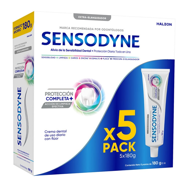 Sensodyne Protección Completa, 5 pzas de 180 g — Imagen 1 de 4