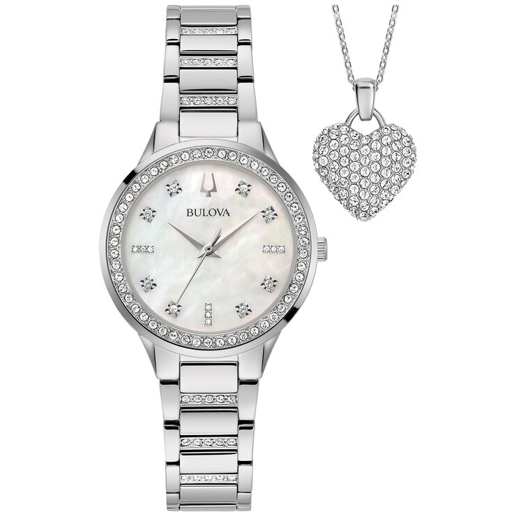Bulova Box Set, Reloj y Collar para Dama — Imagen 1 de 4