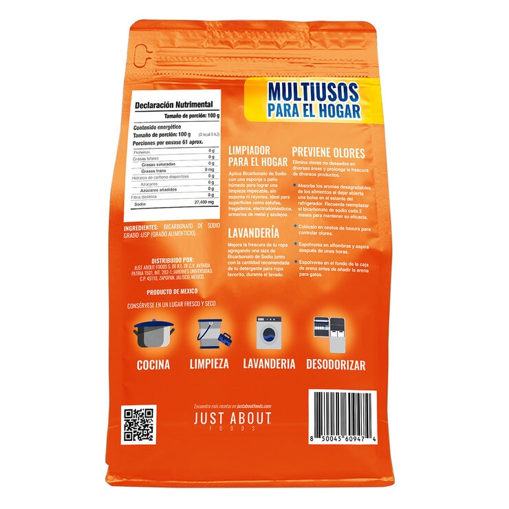 Just About Foods Bicarbonato de Sodio 6.1 Kg — Imagen 3 de 3