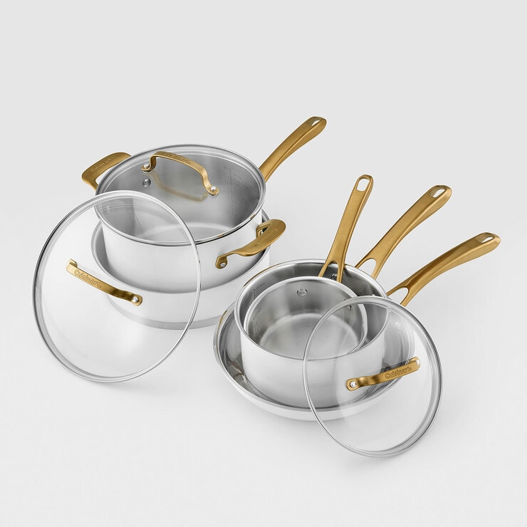 Cuisinart Batería de Cocina de Acero Inoxidable 8 piezas — Imagen 2 de 4
