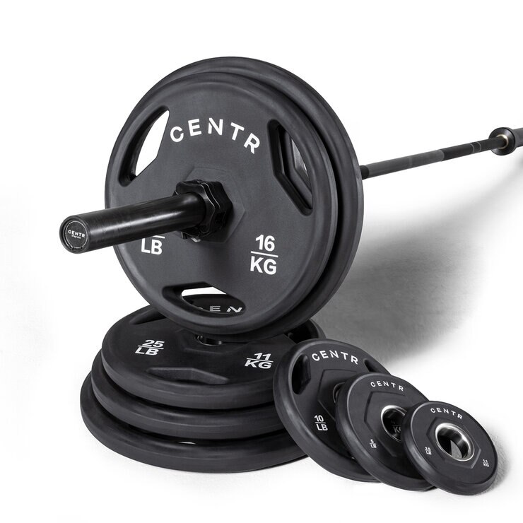 Centr Set de Barra Olímpica con Discos — Imagen 3 de 4