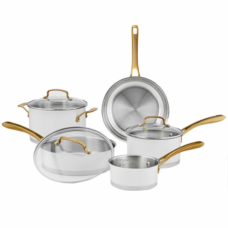 Cuisinart Batería de Cocina de Acero Inoxidable 8 piezas