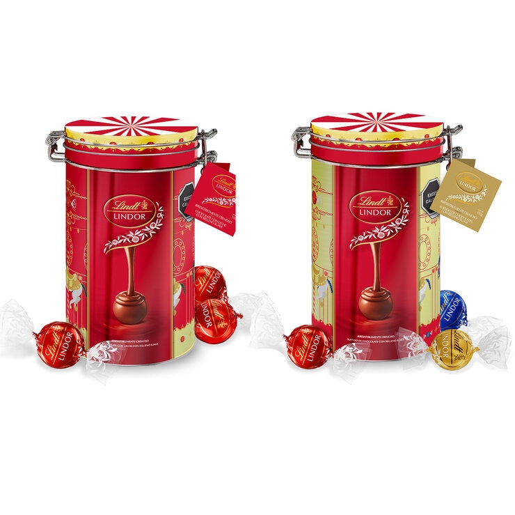 Lindt Lata Carrusel con Chocolates de Relleno Suave 2/192 g — Imagen 1 de 3