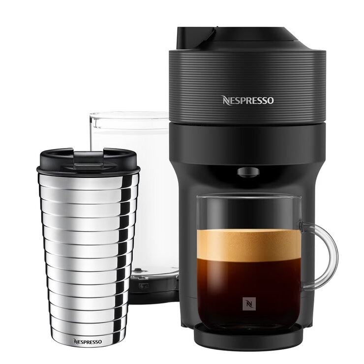 Nespresso Cafetera Pop Vertuo con termo incluye 12 cápsulas de café
