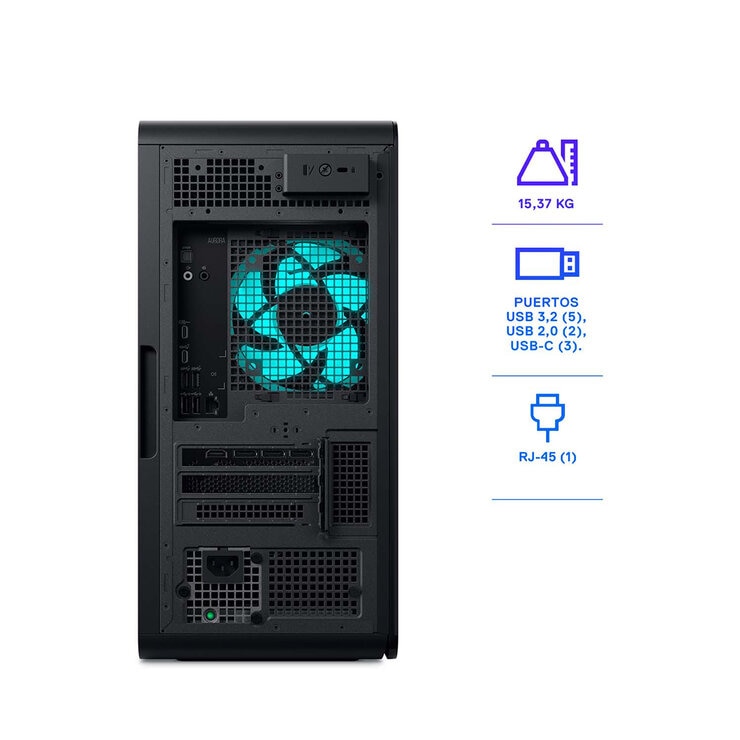 DELL Alienware Aurora Gaming ACT 1250 Desktop Tower Intel Core Ultra 7 32GB 1TB SSD — Imagen 2 de 4