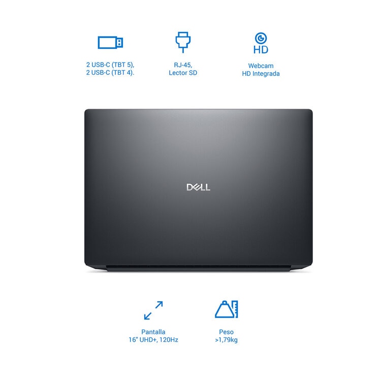 DELL Pro Max 14 Premium Laptop 14" Full HD+ Intel Core Ultra 7 32GB 1TB — Imagen 4 de 4