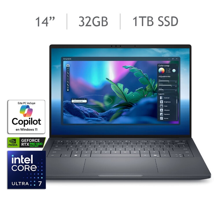 DELL Pro Max 14 Premium Laptop 14" Full HD+ Intel Core Ultra 7 32GB 1TB — Imagen 1 de 4