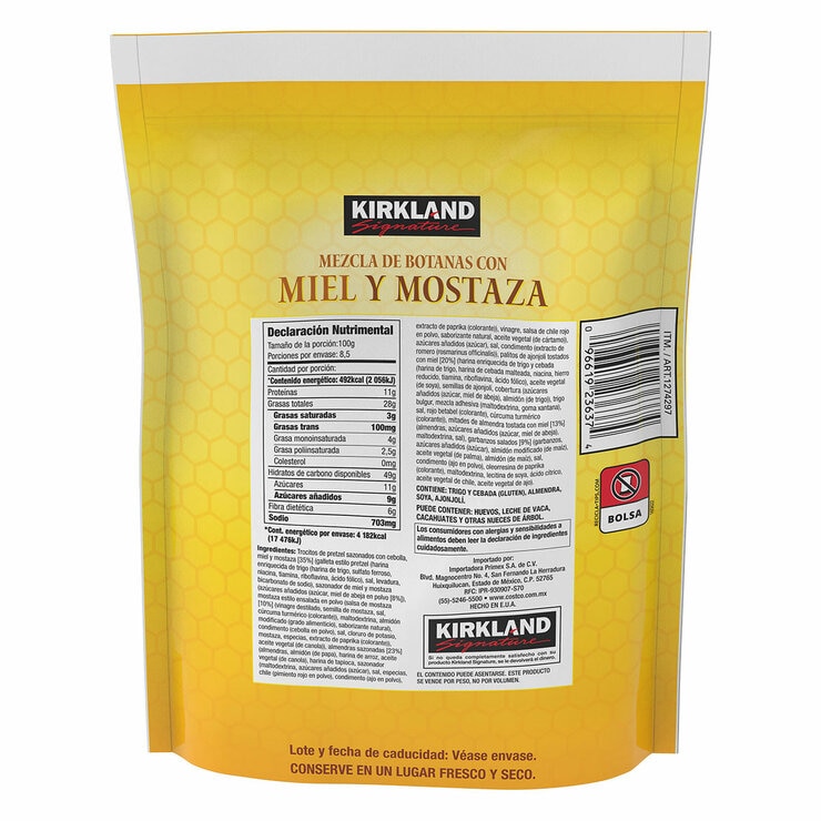 Kirkland Signature Mezcla de Botanas con Miel y Mostaza 850 g — Imagen 2 de 3