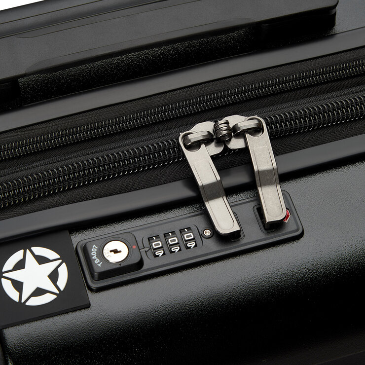 Jeep Maleta Carry On Rígida Expandible Negra — Imagen 2 de 4