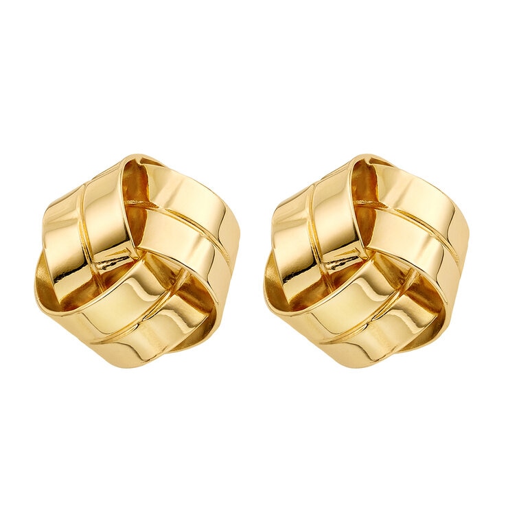Aretes, Oro Amarillo 14K, Love Knot — Imagen 1 de 4