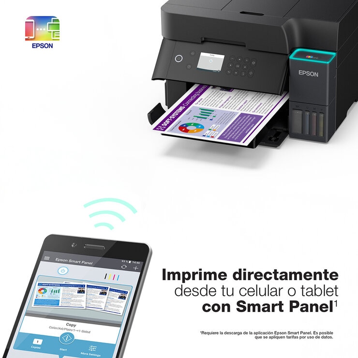 Epson EcoTank L6370 Impresora Multifuncional a color Wifi y Duplex — Imagen 4 de 4
