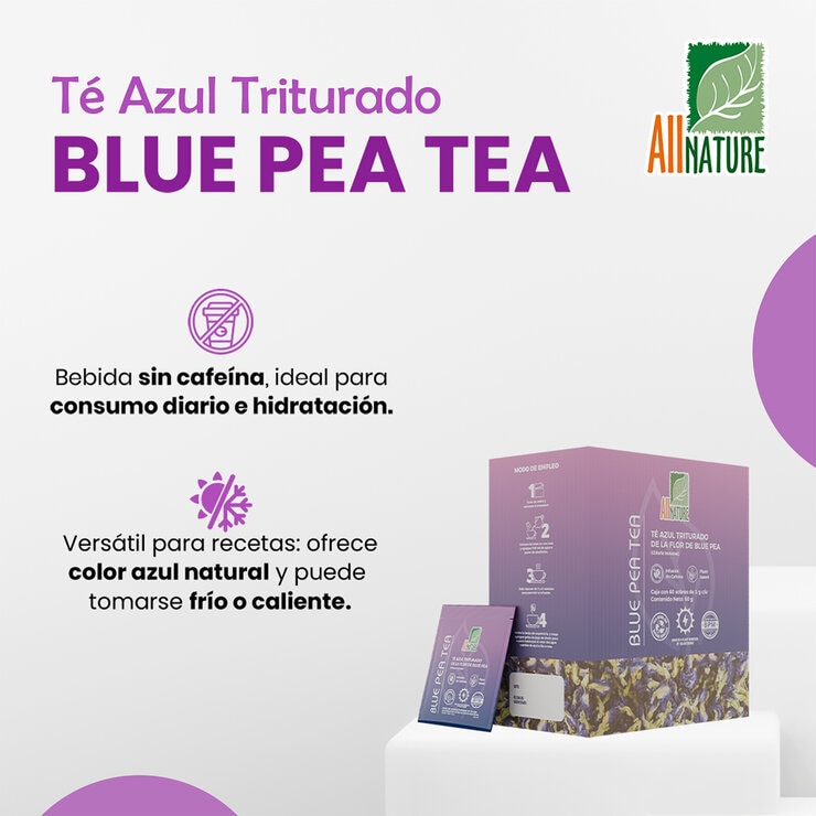 All Nature Blue Pea Tea 60 sobres — Imagen 3 de 3