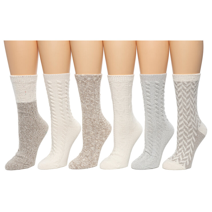 Bearpaw Calcetas para botas 6 pares para Dama Varios colores — Imagen 2 de 2