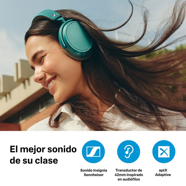 Sennheiser Momentum 4 Audífonos Teal — Imagen 4 de 4