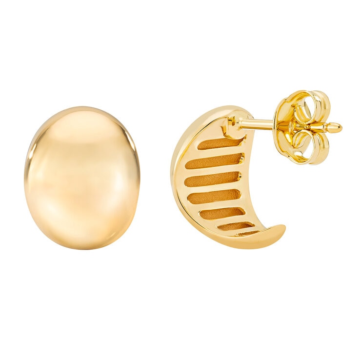 Aretes, Oro Amarillo de 14K — Imagen 4 de 4