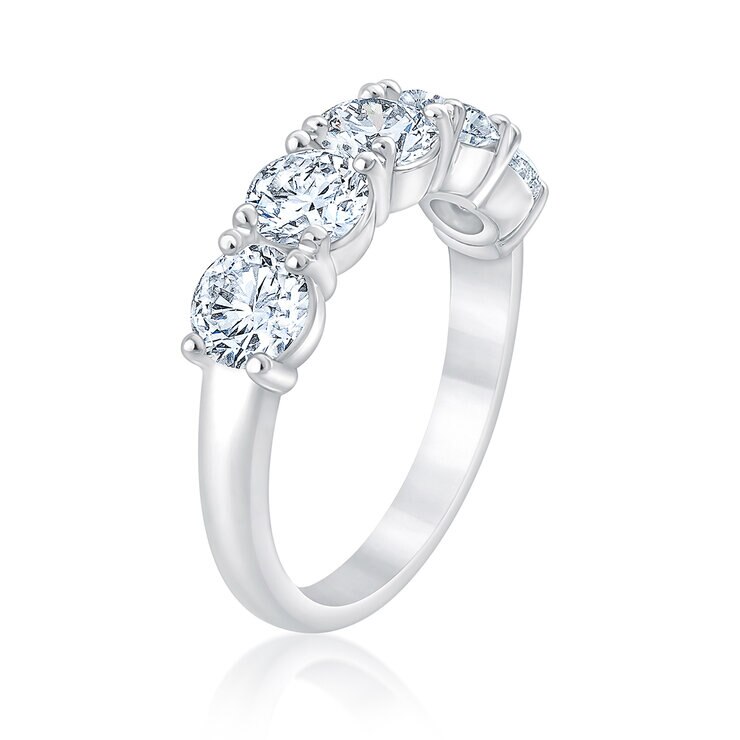 Anillo, Diamantes 2.50ctw, Platino — Imagen 4 de 4