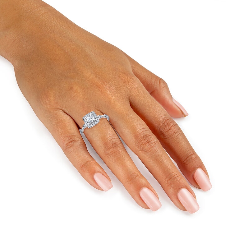 Anillo, 0.83 CTW, Diamante en Platino — Imagen 3 de 4