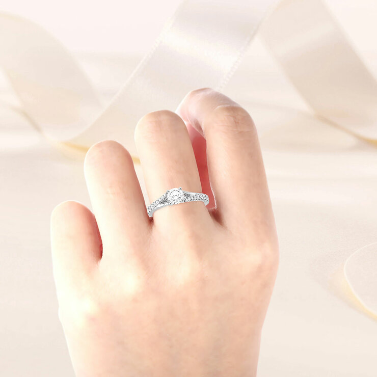 Anillo, 0.97ctw, en Platino — Imagen 3 de 4