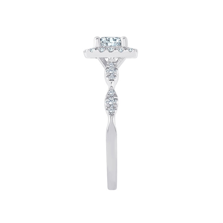 Anillo, 0.83 CTW, Diamante en Platino — Imagen 2 de 4