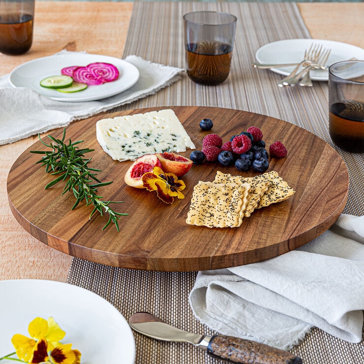 Over & Back Lazy Susan de Madera de Acacia 46 cm — Imagen 3 de 4