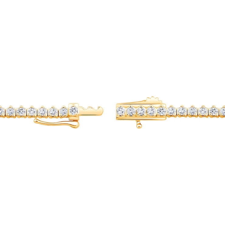 Collar de Diamantes, 5ctw, Oro Amarillo de 14K — Imagen 4 de 4