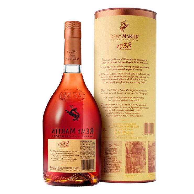Cognac Remy Martin 1738 700ml — Imagen 2 de 3