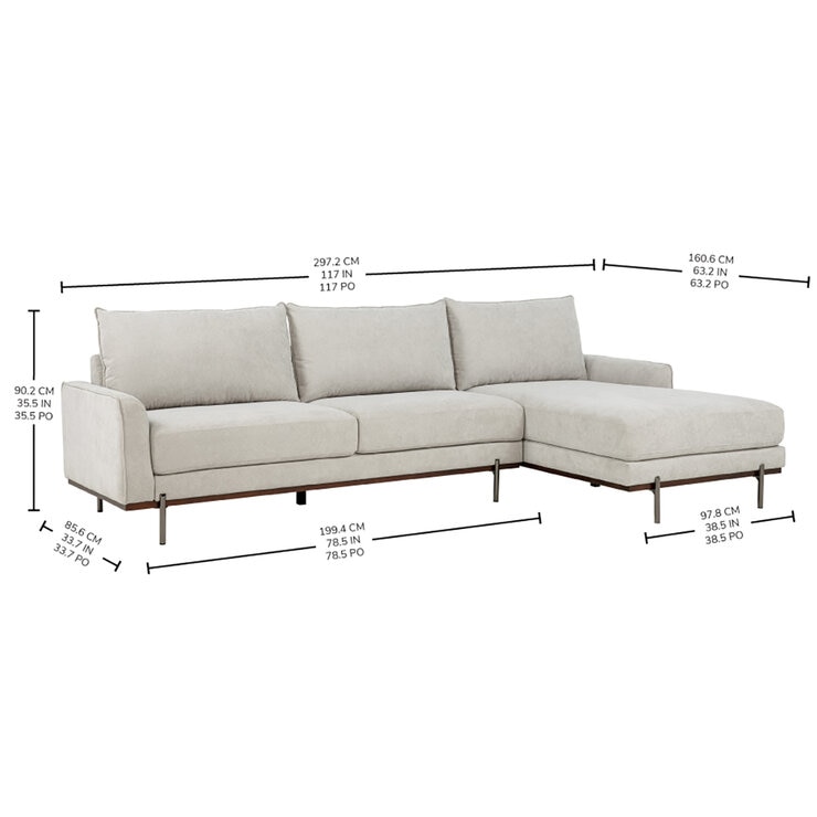Primo, Myla, Sofá Seccional con Chaise — Imagen 2 de 4