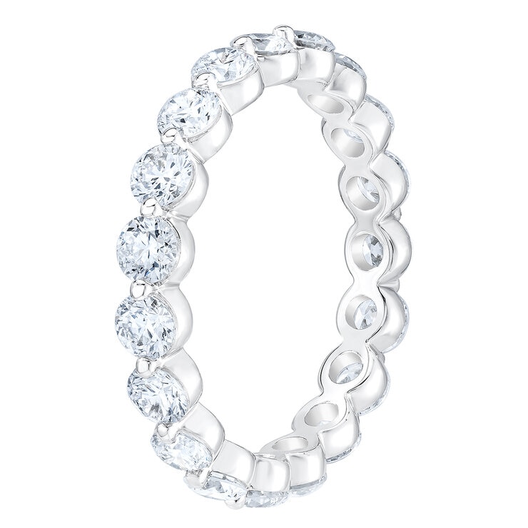 Anillo Eternidad de Diamantes 2.00ctw, Oro Blanco 14K — Imagen 4 de 4