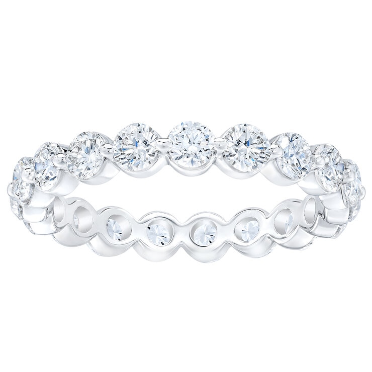 Anillo Eternidad de Diamantes 2.00ctw, Oro Blanco 14K