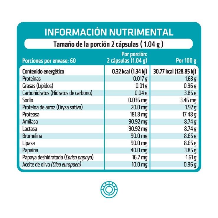 HealthAddiction Enzimas N-Zyme 120 Cápsulas — Imagen 2 de 2