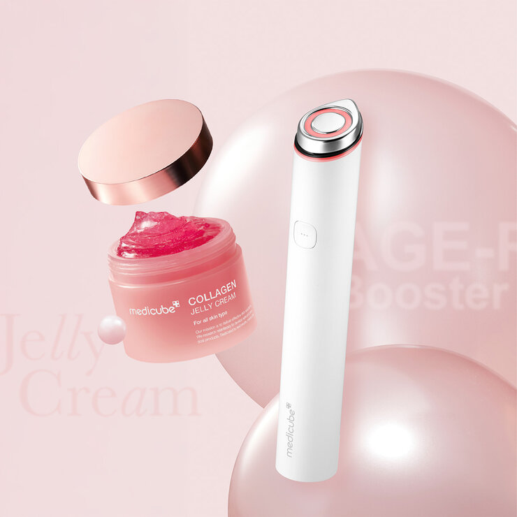 Medicube Mini Booster Pro + Collagen Jelly Cream — Imagen 4 de 4