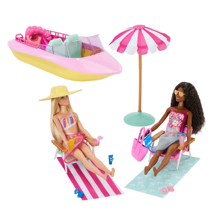 Barbie Vacaciones De Verano, Bote De Playa — Imagen 3 de 4
