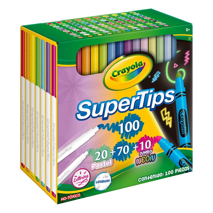 Crayola Plumones Super Tips 100 pzas. — Imagen 3 de 4