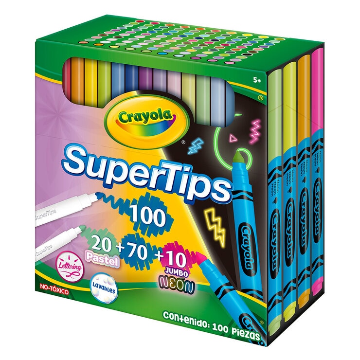 Crayola Plumones Super Tips 100 pzas. — Imagen 4 de 4