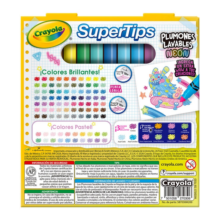 Crayola Plumones Super Tips 100 pzas. — Imagen 2 de 4
