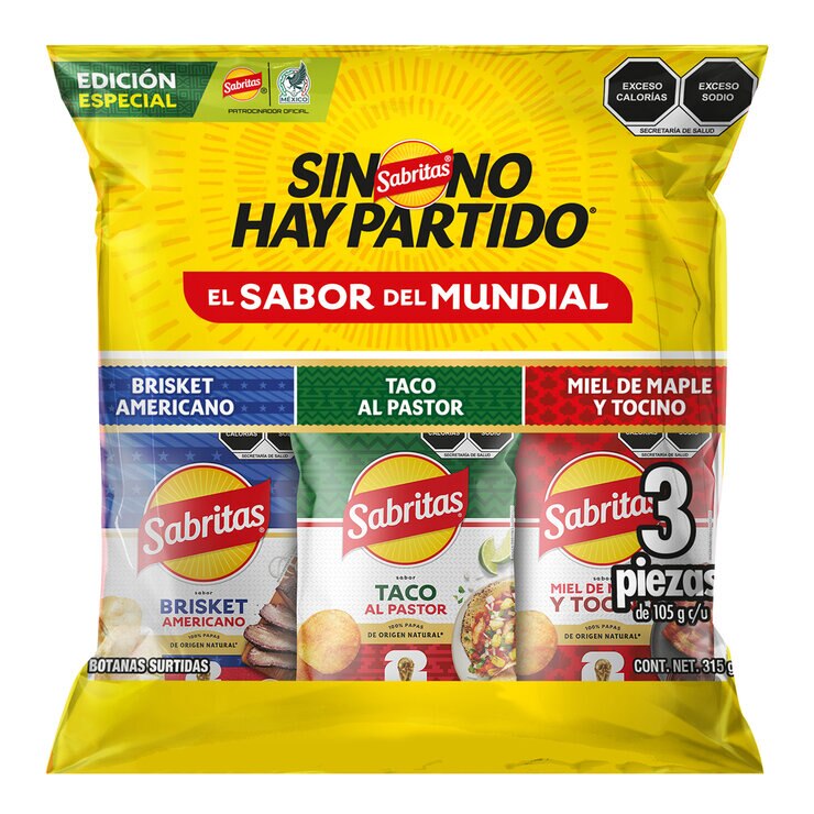 Sabritas Variedad Mundial 3/105 g — Imagen 1 de 2